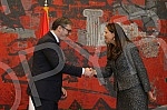 The President of the Republic of Serbia, Aleksandar Vucic, received letters of credence from the new Ambassador of the Kingdom of Sweden, Annika Ben David.Predsednik Republike Srbije Aleksandar Vucic primio je akreditivna pisma nove ambasadorke Kra