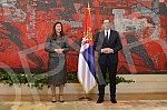 The President of the Republic of Serbia, Aleksandar Vucic, received letters of credence from the new Ambassador of the Kingdom of Sweden, Annika Ben David.Predsednik Republike Srbije Aleksandar Vucic primio je akreditivna pisma nove ambasadorke Kra
