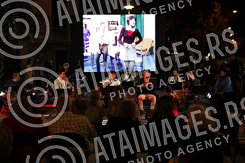 Opening of Milena and Gaga Square (corner of Milesevska and Cara Nikolaja streets).Otvaranje Skvera Milene i Gage (ugao ulica Milesevske i Cara Nikolaja).