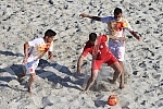 Euro Beach Soccer Cup 2016 match between Serbia and Spain. Utakmica Evropskog kupa u fudbalu na pesku izmedju Srbije i Spanije.
