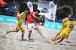Euro Beach Soccer Cup 2016 match between Ukraine and Switzerland. Utakmica Evropskog kupa u fudbalu na pesku izmedju Ukrajine i Svajcarske.