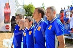 Euro Beach Soccer Cup 2016 match between Serbia and Spain. Utakmica Evropskog kupa u fudbalu na pesku izmedju Srbije i Spanije.