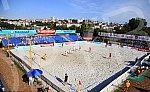 Euro Beach Soccer Cup 2016 match between Serbia and Spain. Utakmica Evropskog kupa u fudbalu na pesku izmedju Srbije i Spanije.