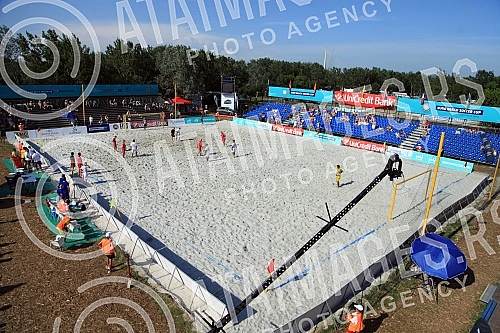 Euro Beach Soccer Cup 2016 match between Serbia and Spain. Utakmica Evropskog kupa u fudbalu na pesku izmedju Srbije i Spanije.