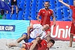Euro Beach Soccer Cup 2016 match between Russia and Hungary. Utakmica Evropskog kupa u fudbalu na pesku izmedju Rusije i Madjarske.