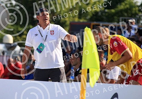Euro Beach Soccer Cup 2016 match between Serbia and Spain. Utakmica Evropskog kupa u fudbalu na pesku izmedju Srbije i Spanije.