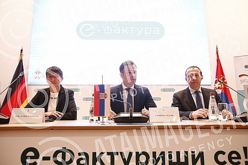 Conference E-invoices and electronic payments for a more competitive economy.Konferencija E-fakture i elektronska placanja za konkurentniju privredu.