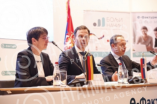 Conference E-invoices and electronic payments for a more competitive economy.Konferencija E-fakture i elektronska placanja za konkurentniju privredu.