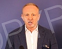 In the premises of the Party of Freedom and Justice, a press conference of the President of the SSP, Dragan Djilas, on the trial for the alleged violation of the ban on movement during curfew.U prostorijama Stranke slobode i pravde konferencija za 