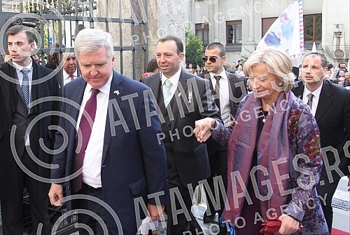 Royal Wedding of His Royal Highness Prince Philip from Serbia and Miss Danica Marinkovic.Kraljevsko vencanje Njegovog Kraljevskog Visocanstva Princa Filipa od Srbije i gospodjice Danice Marinkovic.