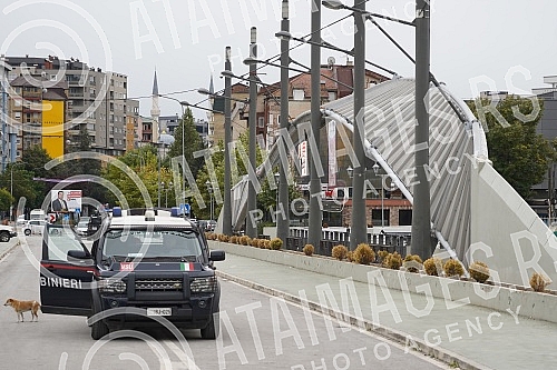 The day after the demonstrations by the force of the Rosu special unit of the so-called State of Kosovo over the Serbs, Kosovska Mitrovica is peaceful.Dan posle demonstracija sile specijalne jedinice Rosu takozvane Drzave Kosovo nad Srbimu Kosovsko