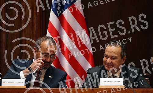 he President of the National Assembly of the Republic of Serbia, Ivica Dacic, addressed the gathering on the occasion of marking the 140th anniversary of the establishment of diplomatic relations between Serbia and the United States.Predsednik Naro