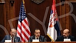 he President of the National Assembly of the Republic of Serbia, Ivica Dacic, addressed the gathering on the occasion of marking the 140th anniversary of the establishment of diplomatic relations between Serbia and the United States.Predsednik Naro