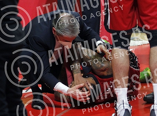 The match of the 24th round of the Turkish Airlines Euroleague between KK Crvena zvezda mts and KK AX Armani Exchange Milan was played in the Aleksandar Nikolic Hall.Utakmica 24. kola Turkish Airlines Evrolige izmedju KK Crvena zvezda mts i KK Arma