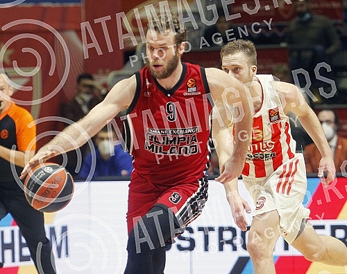 The match of the 24th round of the Turkish Airlines Euroleague between KK Crvena zvezda mts and KK AX Armani Exchange Milan was played in the Aleksandar Nikolic Hall.Utakmica 24. kola Turkish Airlines Evrolige izmedju KK Crvena zvezda mts i KK Arma