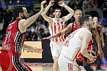 The match of the 24th round of the Turkish Airlines Euroleague between KK Crvena zvezda mts and KK AX Armani Exchange Milan was played in the Aleksandar Nikolic Hall.Utakmica 24. kola Turkish Airlines Evrolige izmedju KK Crvena zvezda mts i KK Arma