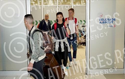 European long jump champion Ivana Vuleta arrived in Belgrade.Evropska sampionka u disciplini skok u dalj Ivana Vuleta stigla je u Beograd.