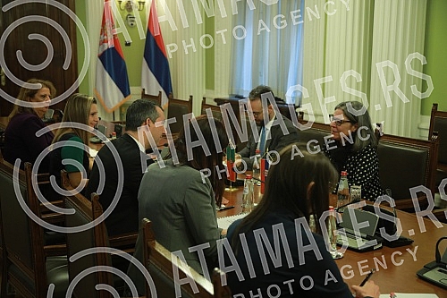 Meeting of Vladimir Orlic with the Ambassador of Portugal Maria Virginia Mendes da Sliva Pina.Sastanak Vladimira Orlica sa ambasadorkom Portugala Marijom Virzinijom Mendes da Sliva Pinom. 