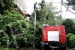 Fire in a private house in Ilije Djuricica Street in Belgrade's Zarkovo neighborhood, Cukarica municipality.Pozar u privatnoj kuci u ulici Ilije Djuricica u beogradskom naselju Zarkovo, opstina Cukarica.