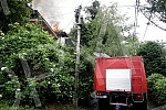 Fire in a private house in Ilije Djuricica Street in Belgrade's Zarkovo neighborhood, Cukarica municipality.Pozar u privatnoj kuci u ulici Ilije Djuricica u beogradskom naselju Zarkovo, opstina Cukarica.