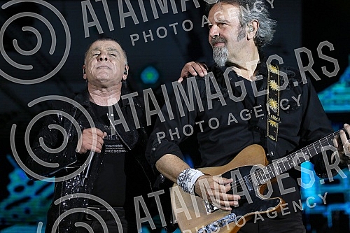 Concert of Parni valjak held on stadium Tasmajdan.Koncert Parnog valjka odrzan na stadionu Tasmajdan. 