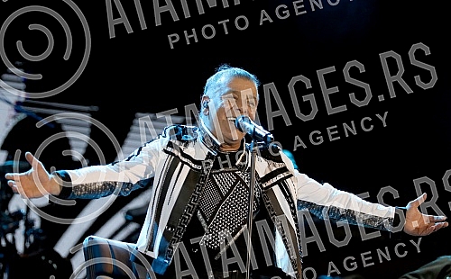 Concert of Parni valjak held on stadium Tasmajdan.Koncert Parnog valjka odrzan na stadionu Tasmajdan. 