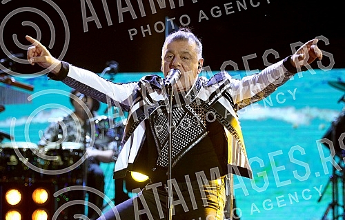 Concert of Parni valjak held on stadium Tasmajdan.Koncert Parnog valjka odrzan na stadionu Tasmajdan. 