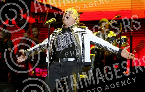 Concert of Parni valjak held on stadium Tasmajdan.Koncert Parnog valjka odrzan na stadionu Tasmajdan. 