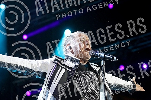 Concert of Parni valjak held on stadium Tasmajdan.Koncert Parnog valjka odrzan na stadionu Tasmajdan. 