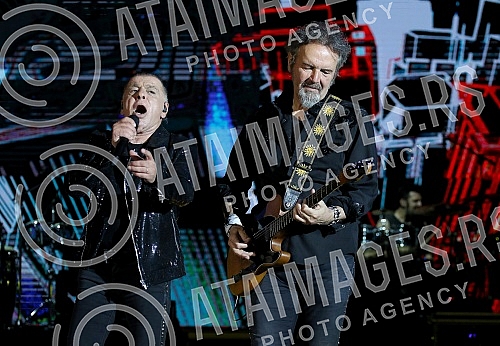 Concert of Parni valjak held on stadium Tasmajdan.Koncert Parnog valjka odrzan na stadionu Tasmajdan. 