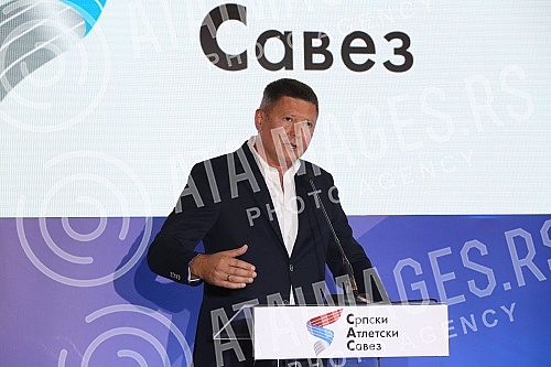 Promotion of the 2022 World Athletics Championship Logo held in the ceremonial hall of the Belgrade City Assembly.Odrzana Promocija Loga Svetskog prvenstva u atletici 2022 godine u svecanoj sali Skupstine grada Beograda.