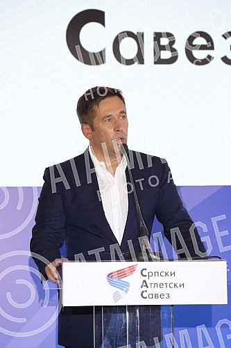 Promotion of the 2022 World Athletics Championship Logo held in the ceremonial hall of the Belgrade City Assembly.Odrzana Promocija Loga Svetskog prvenstva u atletici 2022 godine u svecanoj sali Skupstine grada Beograda.