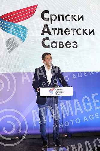Promotion of the 2022 World Athletics Championship Logo held in the ceremonial hall of the Belgrade City Assembly.Odrzana Promocija Loga Svetskog prvenstva u atletici 2022 godine u svecanoj sali Skupstine grada Beograda.