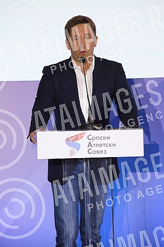 Promotion of the 2022 World Athletics Championship Logo held in the ceremonial hall of the Belgrade City Assembly.Odrzana Promocija Loga Svetskog prvenstva u atletici 2022 godine u svecanoj sali Skupstine grada Beograda.