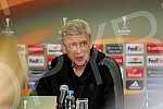 Press conference of Arsene Wenger - coach of FC Arsenal before the game in Group H Europa League FK Crvena zvezda vs FC Arsenal. Pres konferencija Arsena Vengera pred utakmicu Grupe H UEFA Evropa Liga izmedju FK Crvena zvezda i FC Arsenal.