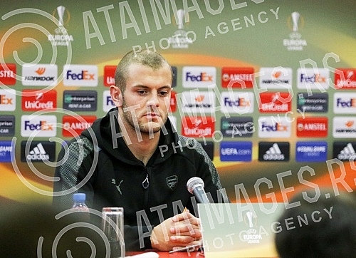 Press conference of Arsenal FC held on stadium Rajko Mitic. Konferencija FK Arsenal odrzana na station Rajko Mitic. 