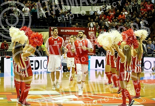 Utakmica sedmog (7.) kola Evrolige (7th Round Group A Turkish Airlines Euroleague) izmedju KK Crvena zvezda Telekom (Belgrade, Serbia) i Real Madrid (Madrid, Spain) odigran u Hali Pionir. 
