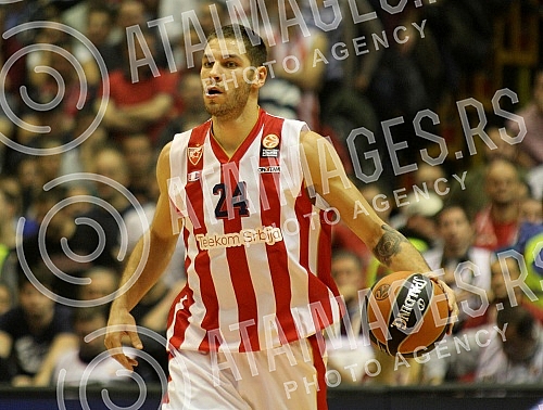 Utakmica sedmog (7.) kola Evrolige (7th Round Group A Turkish Airlines Euroleague) izmedju KK Crvena zvezda Telekom (Belgrade, Serbia) i Real Madrid (Madrid, Spain) odigran u Hali Pionir. 