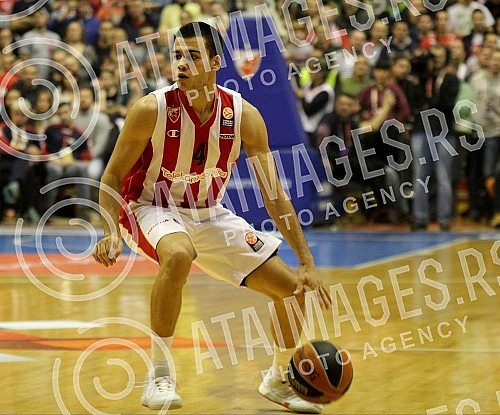 Utakmica sedmog (7.) kola Evrolige (7th Round Group A Turkish Airlines Euroleague) izmedju KK Crvena zvezda Telekom (Belgrade, Serbia) i Real Madrid (Madrid, Spain) odigran u Hali Pionir. 