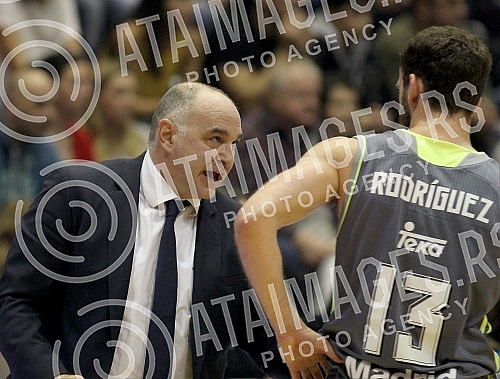 Utakmica sedmog (7.) kola Evrolige (7th Round Group A Turkish Airlines Euroleague) izmedju KK Crvena zvezda Telekom (Belgrade, Serbia) i Real Madrid (Madrid, Spain) odigran u Hali Pionir. 