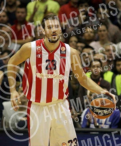 Utakmica sedmog (7.) kola Evrolige (7th Round Group A Turkish Airlines Euroleague) izmedju KK Crvena zvezda Telekom (Belgrade, Serbia) i Real Madrid (Madrid, Spain) odigran u Hali Pionir. 