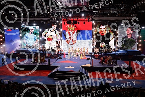 The opening ceremony of the AIBA Men's Boxing Championship was held at the Stark Arena in Belgrade.Svecana ceremonija otvaranja AIBA Svetskog prvenstva u boksu za muskarce odrzana je u Stark Areni u Beogradu.  