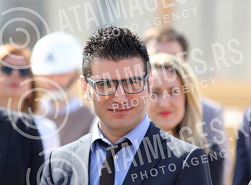 Visit to the construction of shopping center, 