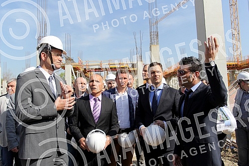 Visit to the construction of shopping center, 