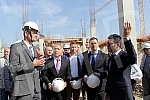 Visit to the construction of shopping center, 