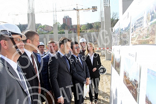 Visit to the construction of shopping center, 