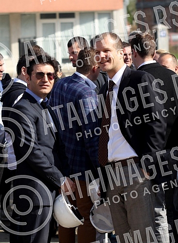 Visit to the construction of shopping center, 