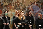 On the occasion of marking the Statehood Day of the Republic of Serbia, the National Museum, after extensive conservation and restoration works, today solemnly presented the monumental work of Paje Jovanovic, Coronation of Emperor Dusan, also known a