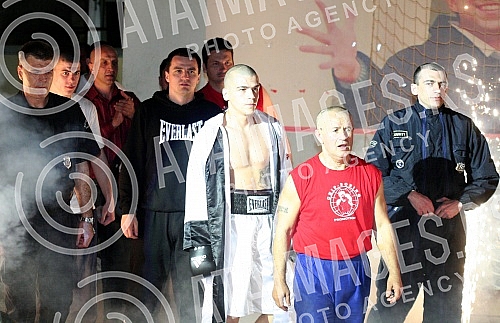 Pinki boxing night. Welter: Stefan Stevanovic (Serbia) vs Karlo Tabaghua (Sweden) Bout for IBF Youth welter title.Vece profi boksa u Pinkiju, Velter kategorija: Stefan Stevanovic (Srbija) - Karlo Tabaghua (Svedska). 