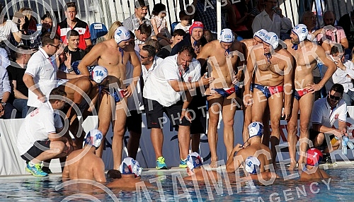 Friendly waterpolo game between Serbia and Hungary held on Tasmajdan.Prijateljska vaterpolo utakmica izmedju reprezentacija Srbije i Madjarske odigrana na bazenu Tasmajdana. 